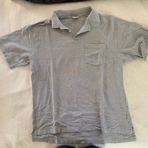 LL Bean Men's gray cotton polo